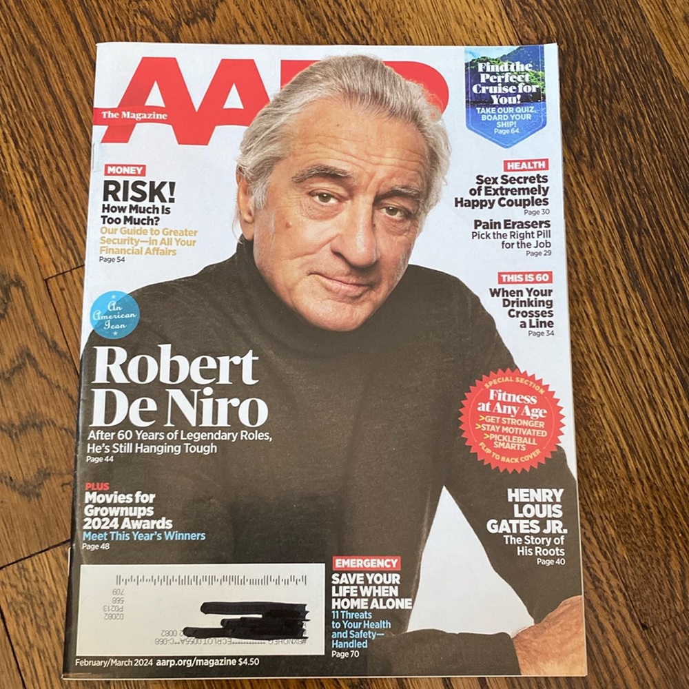 AARP Magazine - Feb/March 2024 - Robert De Niro - NEVER READ!   health magazines